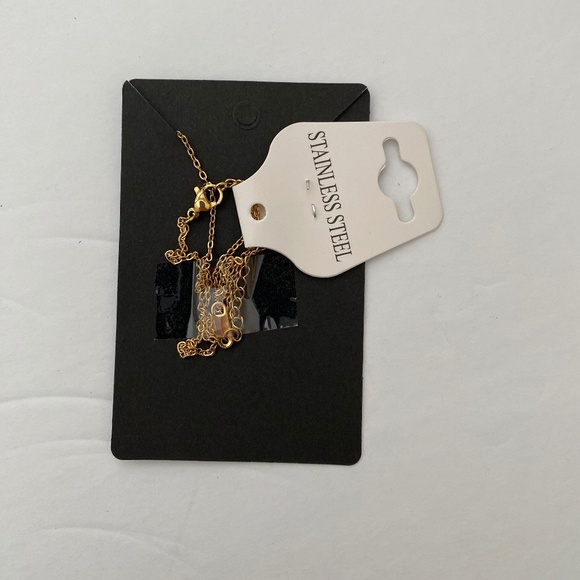 New Gold Hibiscus Flower Necklace - Picture 5 of 6